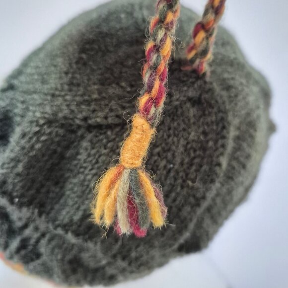 Lost Horizons 100% Wool Fleece Line Knit Fair Isle Winter Beanie Womens One Size - Picture 9 of 12